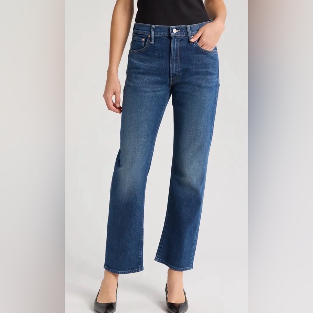 MOTHER Ditcher Zip in Hover straight leg slouch jeans 27